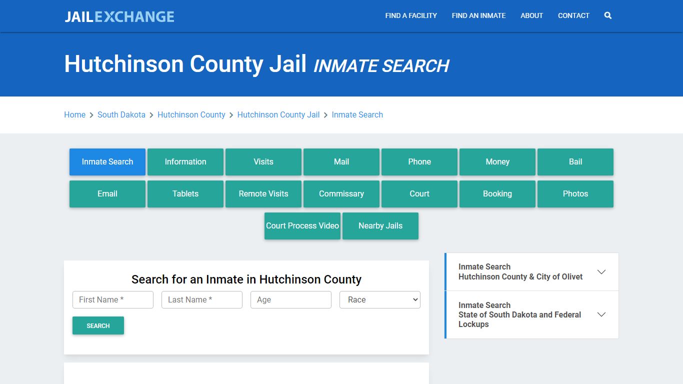 Hutchinson County Jail, SD Inmate Search: Roster & Mugshots